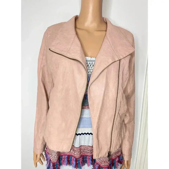 Anthropologie Ett:twa Ripley Faux Leather Moto Jacket size PM - Picture 4 of 10